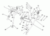 Toro 38566 (1132) - 1132 Power Shift Snowthrower, 1991 (1000001-1999999) Ersatzteile HANDLE ASSEMBLY
