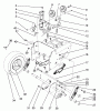 Toro 38566 (1132) - 1132 Power Shift Snowthrower, 1991 (1000001-1999999) Ersatzteile TRACTION DRIVE ASSEMBLY