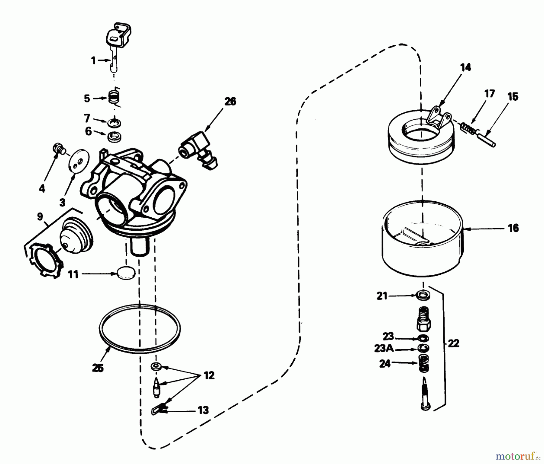 Toro Neu Edgers 58432 - Toro 2-Cycle Edger, 1988 (8000001-8999999) CARBURETOR TECUMSEH NO. 632515