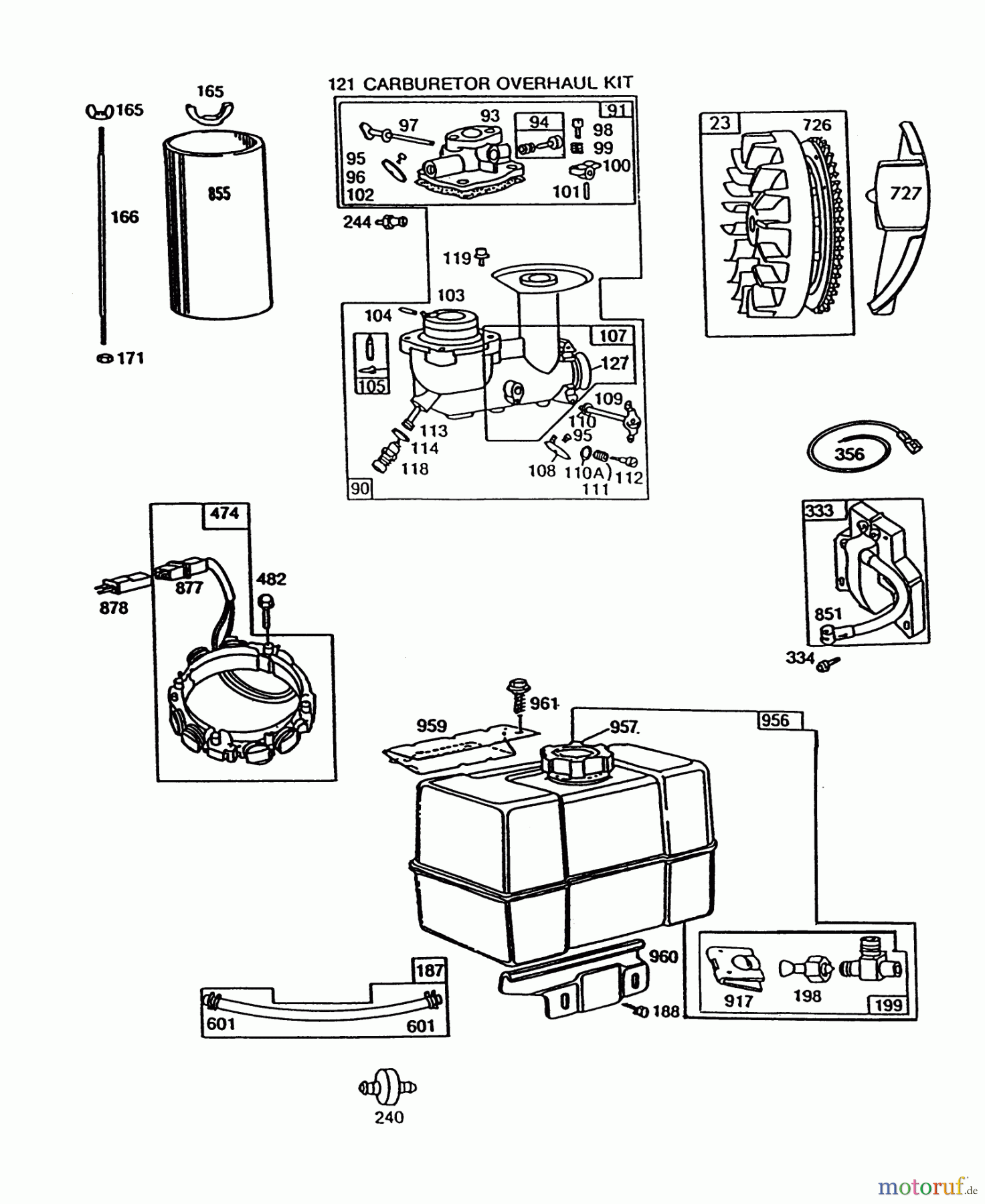 Toro Neu Snow Blowers/Snow Throwers Seite 1 38566 (1132) - Toro 1132 Power Shift Snowthrower, 1992 (2000001-2999999) ENGINE BRIGGS & STRATTON MODEL 252416 TYPE 0757-01 (MODEL 38566)