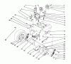 Toro 38566 (1132) - 1132 Power Shift Snowthrower, 1992 (2000001-2999999) Ersatzteile TRACTION DRIVE ASSEMBLY