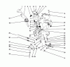 Toro 38566 (1132) - 1132 Power Shift Snowthrower, 1992 (2000001-2999999) Ersatzteile TRACTION LINKAGE ASSEMBLY