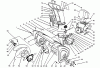Toro 38580 (1132) - 1132 Power Shift Snowthrower, 1993 (3900001-3999999) Ersatzteile HOUSING & CHUTE ASSEMBLY