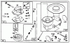 Toro 38566 (1132) - 1132 Power Shift Snowthrower, 1994 (49000001-49999999) Ersatzteile ENGINE BRIGGS & STRATTON MODELS 252416-0756-01 & 252416-0757-01 #3