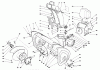 Toro 38570 (828) - 828 Power Shift Snowthrower, 1990 (0000001-0999999) Ersatzteile HOUSING & CHUTE ASSEMBLY