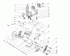 Toro 38570 (828) - 828 Power Shift Snowthrower, 1990 (0000001-0999999) Ersatzteile TRACTION DRIVE ASSEMBLY