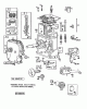 Toro 38570 (828) - 828 Power Shift Snowthrower, 1991 (1000001-1999999) Ersatzteile ENGINE BRIGGS & STRATTON MODEL 190406 TYPE 3104-01 #1