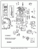 Toro 38570 (828) - 828 Power Shift Snowthrower, 1993 (3900001-3999999) Ersatzteile ENGINE BRIGGS & STRATTON MODEL 190406 TYPE 3104-01 #1