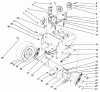Toro 38570 (828) - 828 Power Shift Snowthrower, 1993 (3900001-3999999) Ersatzteile TRACTION DRIVE ASSEMBLY
