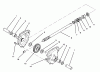 Toro 38570 (828) - 828 Power Shift Snowthrower, 1994 (4900001-4999999) Ersatzteile 28" AUGER GEARCASE ASSEMBLY NO. 74-1561