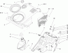 Toro 38571 (6053) - CCR 6053 Quick Clear Snowthrower, 2010 (310000001-310999999) Ersatzteile SHROUD, CONTROL PANEL AND GAS TANK ASSEMBLY
