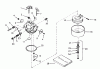 Toro 38573 (828) - 828 Power Shift Snowthrower, 1988 (8000001-8999999) Ersatzteile CARBURETOR NO. 632334