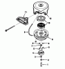 Toro 38573 (828) - 828 Power Shift Snowthrower, 1988 (8000001-8999999) Ersatzteile REWIND STARTER NO. 590630