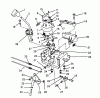 Toro 38573 (828) - 828 Power Shift Snowthrower, 1988 (8000001-8999999) Ersatzteile TRACTION LINKAGE ASSEMBLY