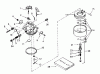 Toro 38574 (828) - 828 Power Shift Snowthrower, 1990 (0000001-0999999) Ersatzteile CARBURETOR TECUMSEH NO. 632334A