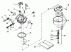 Toro 38574 (828) - 828 Power Shift Snowthrower, 1991 (1000001-1999999) Ersatzteile CARBURETOR TECUMSEH NO. 632334A
