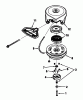 Toro 38574 (828) - 828 Power Shift Snowthrower, 1991 (1000001-1999999) Ersatzteile REWIND STARTER TECUMSEH NO. 590630