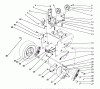 Toro 38574 (828) - 828 Power Shift Snowthrower, 1991 (1000001-1999999) Ersatzteile TRACTION DRIVE ASSEMBLY