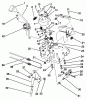 Toro 38574 (828) - 828 Power Shift Snowthrower, 1991 (1000001-1999999) Ersatzteile TRACTION LINKAGE ASSEMBLY