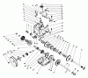 Toro 38574 (828) - 828 Power Shift Snowthrower, 1991 (1000001-1999999) Ersatzteile TRANSMISSION ASSEMBLY NO. 66-8030
