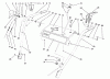 Toro 38574 (828) - 828 Power Shift Snowthrower, 1992 (2000001-2999999) Ersatzteile HANDLE ASSEMBLY