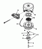 Toro 38574 (828) - 828 Power Shift Snowthrower, 1992 (2000001-2999999) Ersatzteile REWIND TECUMSEH STARTER NO. 590630