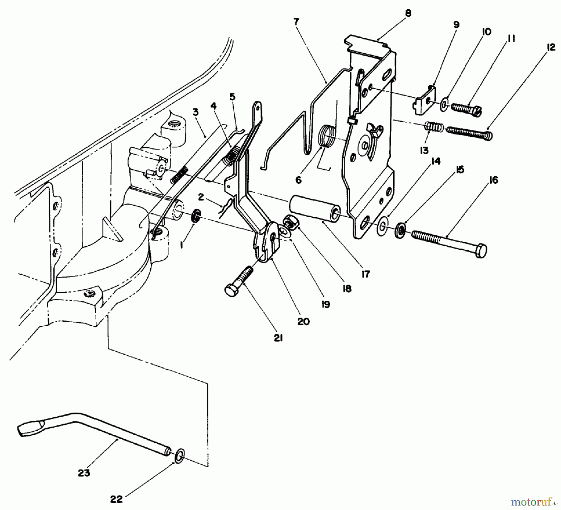 Toro Neu Engines 55-7800 - Toro Replacement Engine, (Kawasaki) GOVERNOR ASSEMBLY (KAWASAKI MODEL FB460V TYPE DS08)