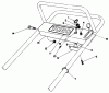 Toro 55-7800 - Replacement Engine, (Kawasaki) Ersatzteile HANDLE ASSEMBLY