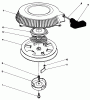 Toro 55-7800 - Replacement Engine, (Kawasaki) Ersatzteile RECOIL ASSEMBLY (KAWASAKI MODEL FB460V TYPE DS08)
