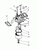 Toro 59250 - Replacement Engine, 2-Cycle (Blade Brake Clutch), 1984 (4000001-4999999) Ersatzteile CARBURETOR ASSEMBLY