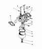 Toro 59255 - Replacement Engine, 2-Cycle (Zone Start), 1984 (4000001-4999999) Ersatzteile CARBURETOR ASSEMBLY