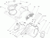 Toro 38581 - Power Clear Snowthrower, 2008 (280000001-280999999) Ersatzteile SHROUD AND CONTROL ASSEMBLY