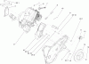 Toro 38582 - Power Clear Snowthrower, 2008 (280000001-280999999) Ersatzteile ENGINE, FRAME AND WHEEL ASSEMBLY