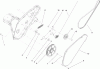 Toro 38582 - Power Clear Snowthrower, 2008 (280000001-280999999) Ersatzteile ROTOR DRIVE ASSEMBLY