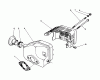 Toro 59257 - Replacement Engine, 2-Cycle (Zone Start), 1985 (5000001-5999999) Ersatzteile MUFFLER ASSEMBLY