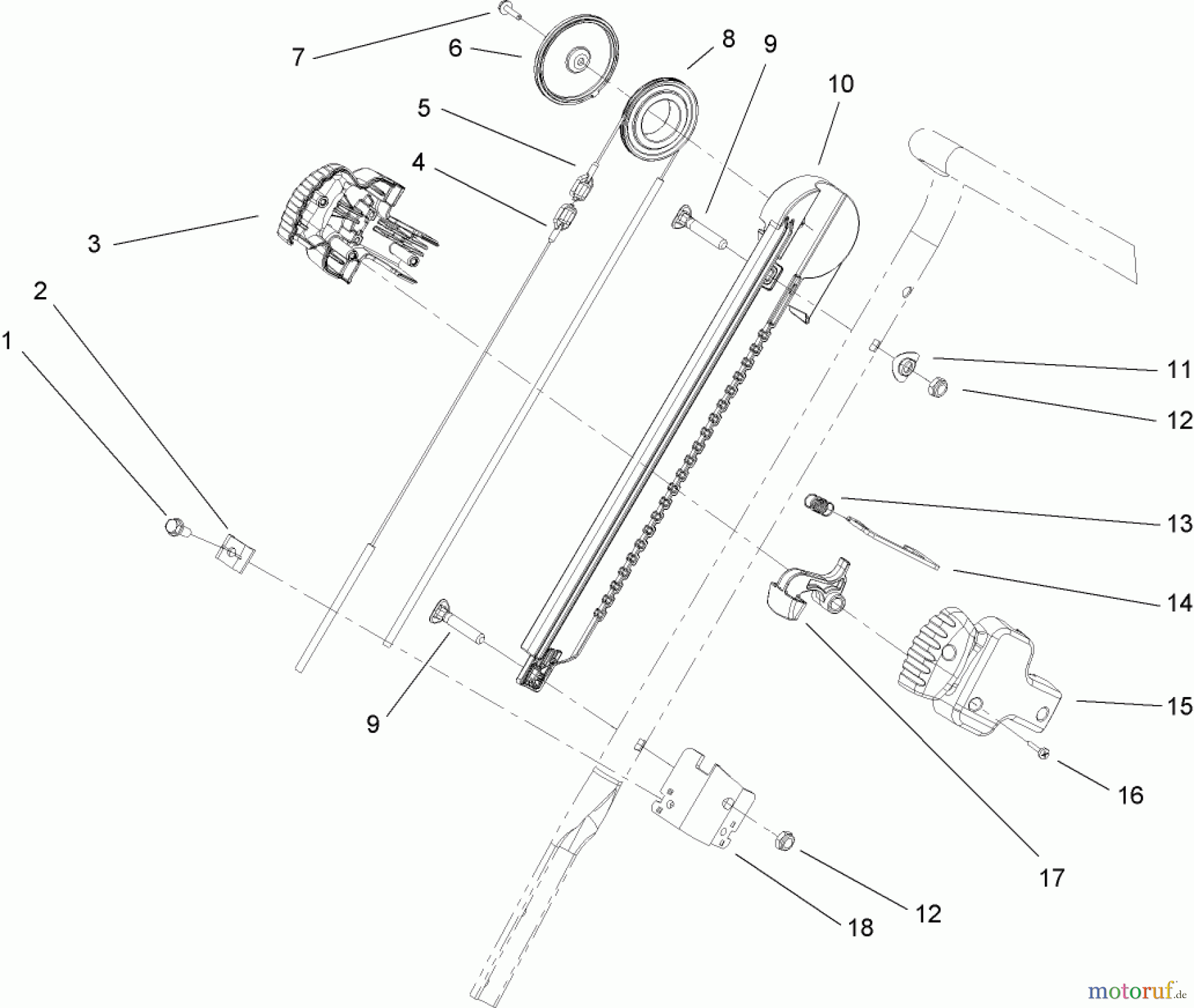 Toro Neu Snow Blowers/Snow Throwers Seite 1 38583 - Toro Power Clear Snowthrower, 2009 (290000001-290999999) QUICK TURN ASSEMBLY