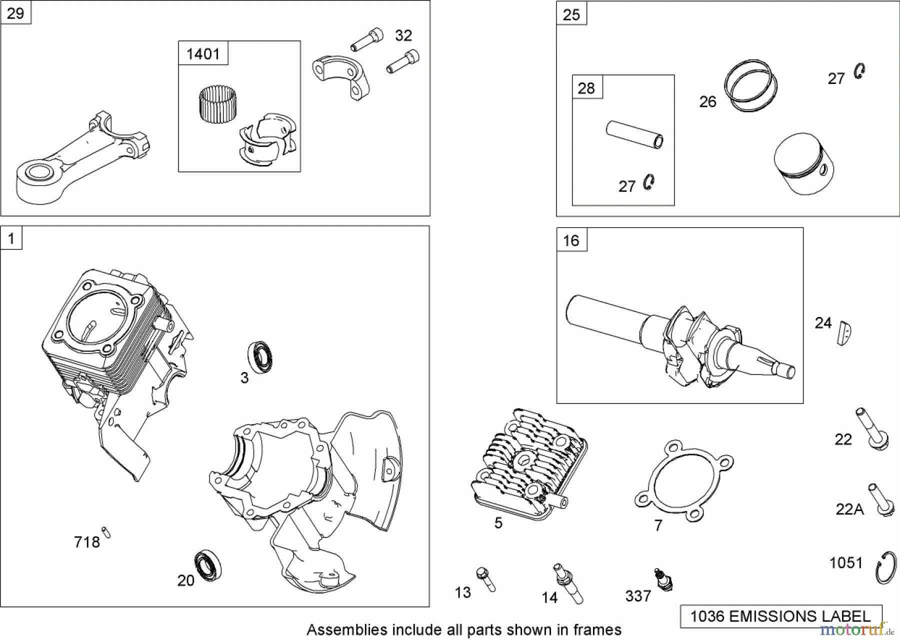  Toro Neu Snow Blowers/Snow Throwers Seite 1 38584 - Toro Power Clear Snowthrower, 2008 (280000001-280999999) CYLINDER, PISTON AND CONNECTING ROD ASSEMBLY BRIGGS AND STRATTON 084233-0199-E8