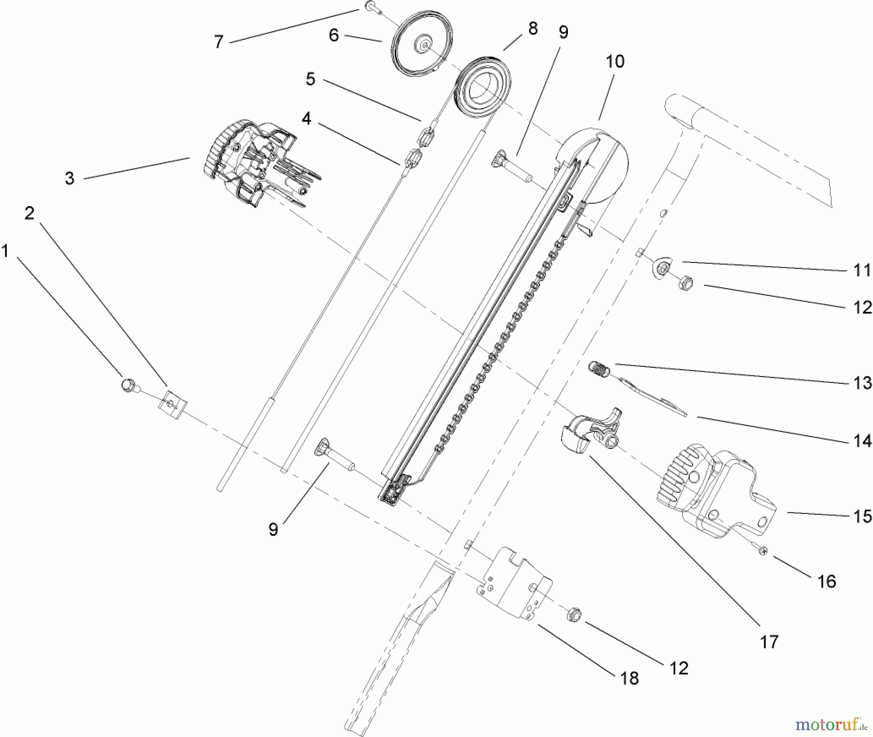 Toro Neu Snow Blowers/Snow Throwers Seite 1 38585 - Toro Power Clear Snowthrower, 2009 (290000001-290999999) QUICK TURN ASSEMBLY
