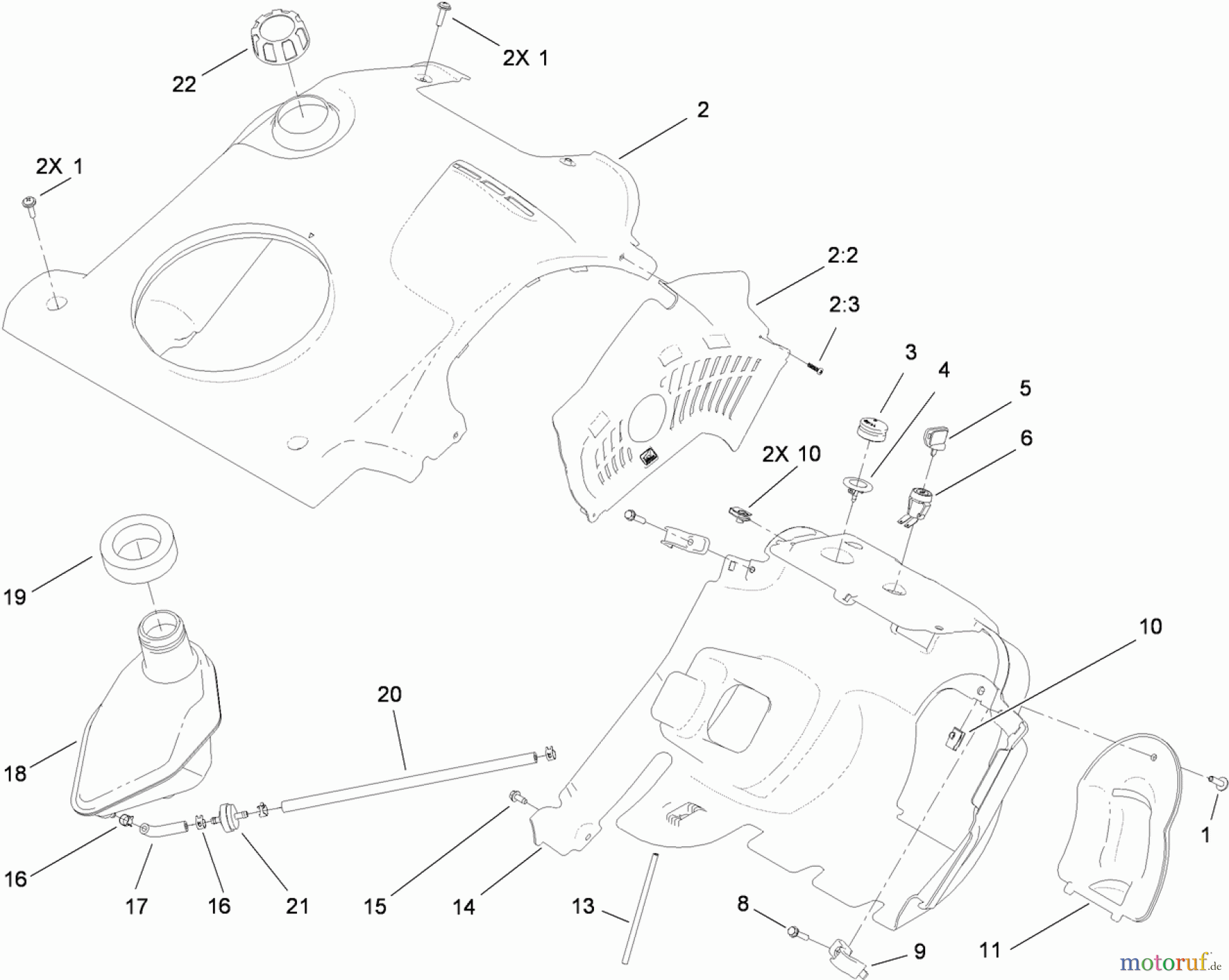 Toro Neu Snow Blowers/Snow Throwers Seite 1 38587 - Toro Power Clear Snowthrower, 2010 (310000001-310999999) SHROUD ASSEMBLY