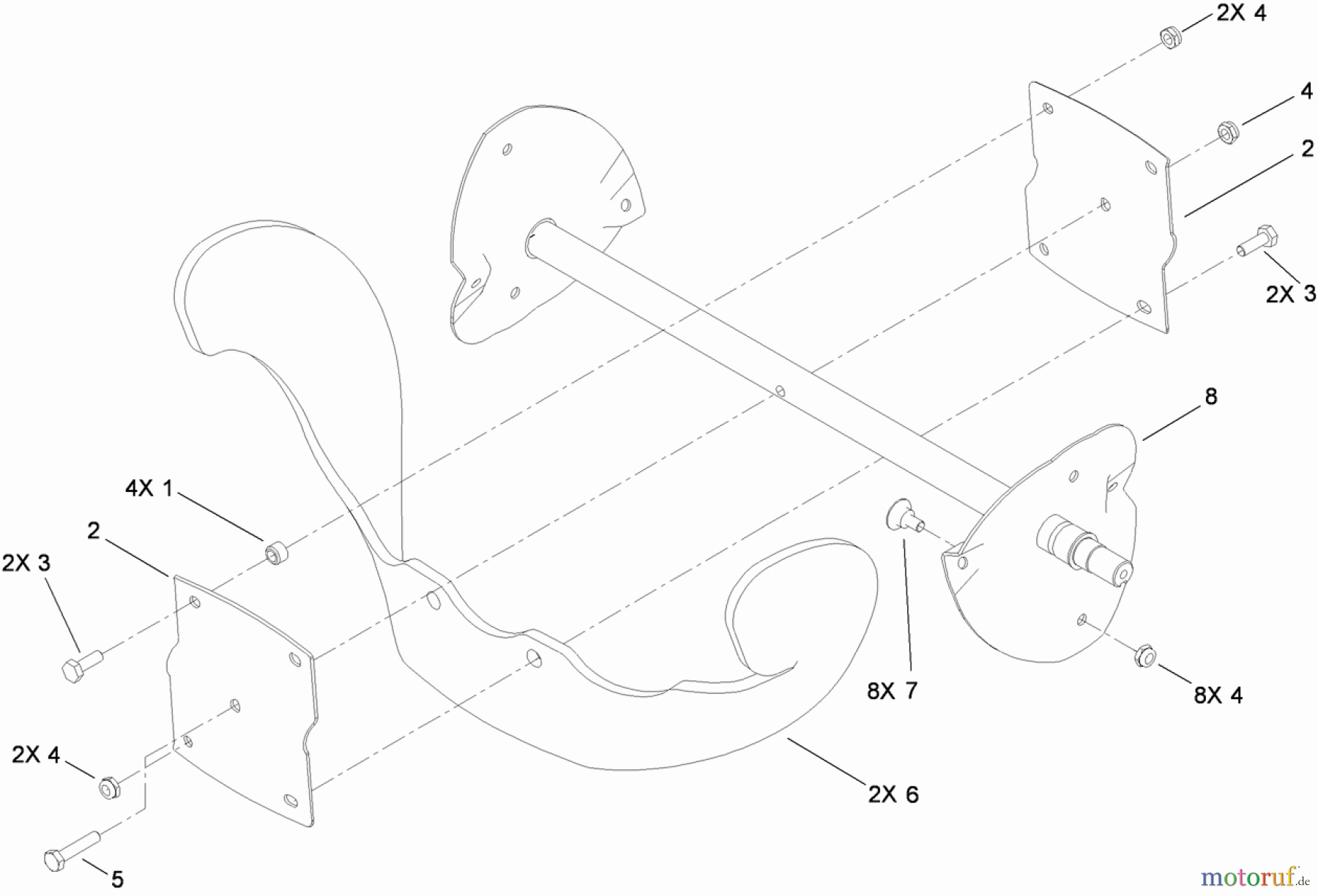 Toro Neu Snow Blowers/Snow Throwers Seite 1 38588 - Toro Power Clear Snowthrower, 2011 (311000001-311003576) ROTOR ASSEMBLY