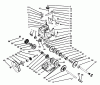 Toro 38590 (1232) - 1232 Power Shift Snowthrower, 1996 (6900001-6999999) Ersatzteile TRANSMISSION ASSEMBLY NO. 66-8030