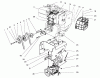 Toro 38591 (1232) - 1232 Power Shift Snowthrower, 1997 (7900001-7999999) Ersatzteile ENGINE, TRANSMISSION DRIVE ASSEMBLY