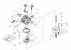 Toro 38591 (1232) - 1232 Power Shift Snowthrower, 1998 (8900001-8999999) Ersatzteile CARBURETOR NO. 640105