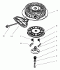 Toro 38591 (1232) - 1232 Power Shift Snowthrower, 1998 (8900001-8999999) Ersatzteile RECOIL STARTER NO. 590733