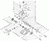 Toro 38590 (1232) - 1232 Power Shift Snowthrower, 1999 (9900001-9999999) Ersatzteile TRANMISSION ASSEMBLY NO 66-8030