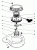 Toro 59260 - Replacement Engine, 2-Cycle, 1986 (6000001-6999999) Ersatzteile RECOIL STARTER ASSEMBLY