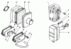 Toro 59270 - Replacement Engine, 4-Cycle, 1984 (4000001-4999999) Ersatzteile AIR CLEANER & MUFFLER ASSEMBLY