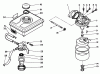 Toro 59270 - Replacement Engine, 4-Cycle, 1984 (4000001-4999999) Ersatzteile FUEL TANK & CARBURETOR ASSEMBLY