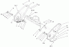 Toro 38602 - Snow Commander Snowthrower, 2001 (210000001-210999999) Ersatzteile UPPER HOUSING AND SIDE PLATE ASSEMBLY