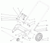 Toro 38601 - Snow Commander Snowthrower, 2003 (230000001-230999999) Ersatzteile LOWER HANDLE ASSEMBLY